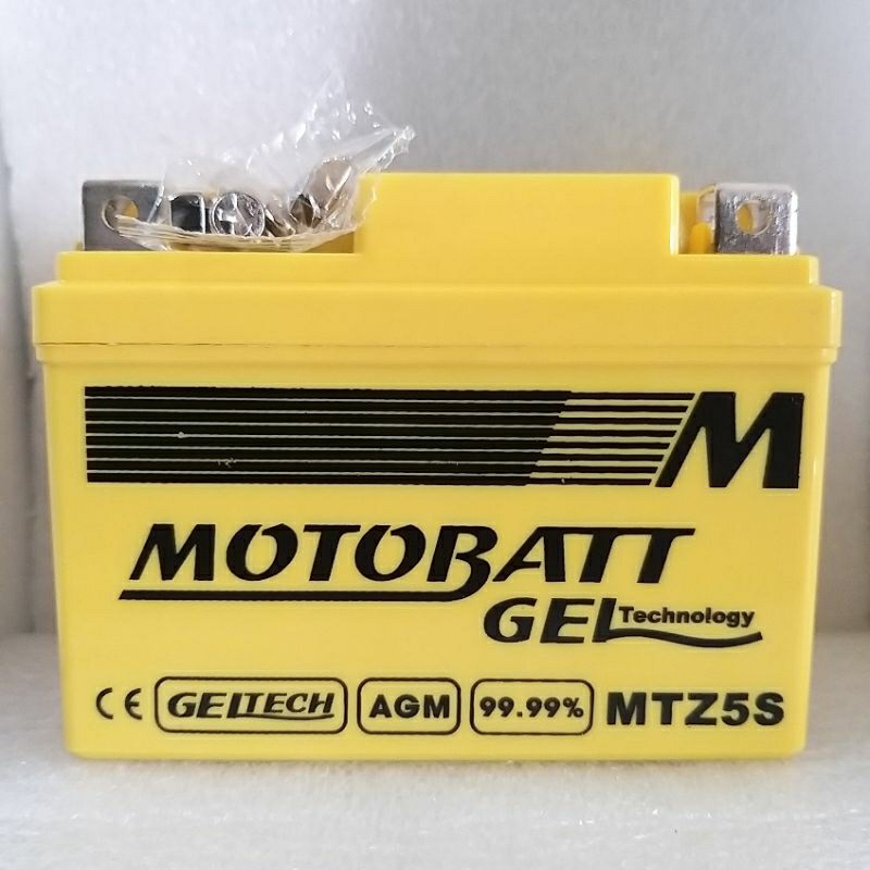 Aki Motor Beat Fi Cw/Karbu,Scoopy,Spacy Cw Fi 2013s/d2015 MOTOBATT MTZ5S 100%ori Universal.
