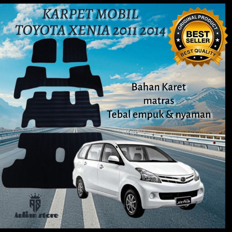 Karpet Mobil Daihatsu Xenia 2011 2014 Fullset alas kaki matras karet mobil Xenia Fullset