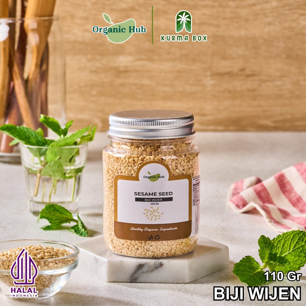 

Organic Hub Biji Wijen Sangrai Roasted Sesame seed Biji Wijen Putih Bumbu Masak Hiasan Makanan