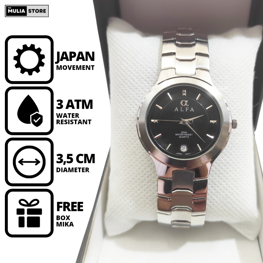 ALFA Jam Tangan Wanita Alfa Tanggal Analog