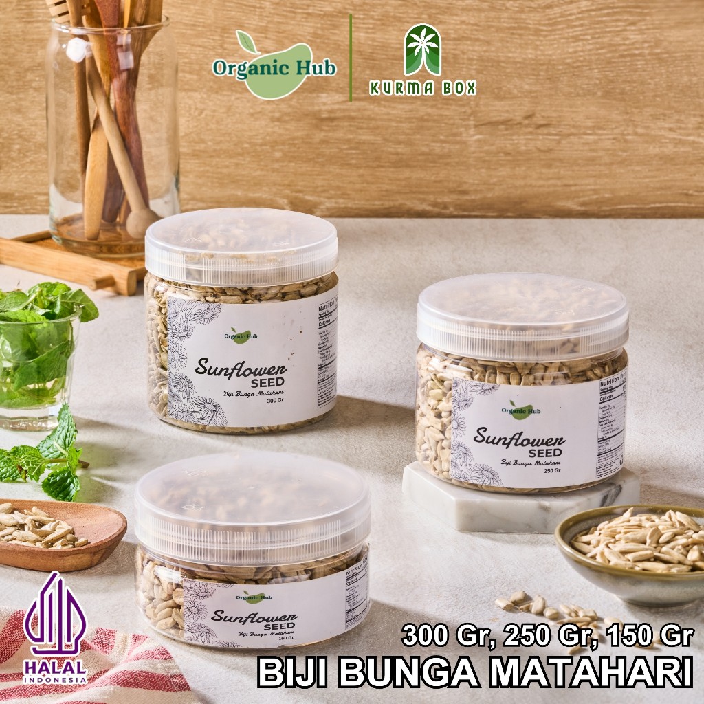 

Organic Hub Biji Bunga Matahari Kupas Panggang Roasted Sunflower Seeds Organik Panggang Siap Makan