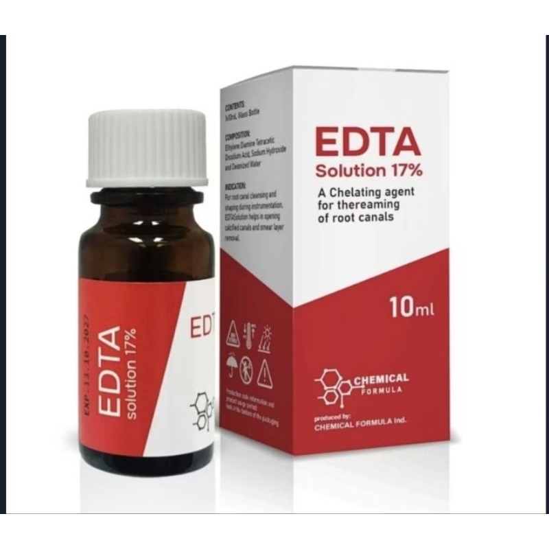 EDTA SOLUTION 17% DENTAL CHELATING AGENT 10 ml / EDTA Cair