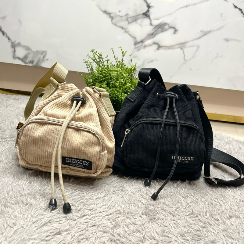 MUCCAS Drawstring Bag / Tas Serut Wanita / Tas serut Premium / Tas Mini Serut