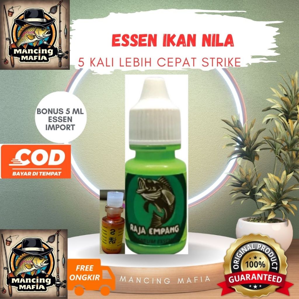 Essen Ikan Nila Raja Empang Essen Ikan Nila Liar Media Lumut Esen Ikan Nila Media Cacing Essen ikan 