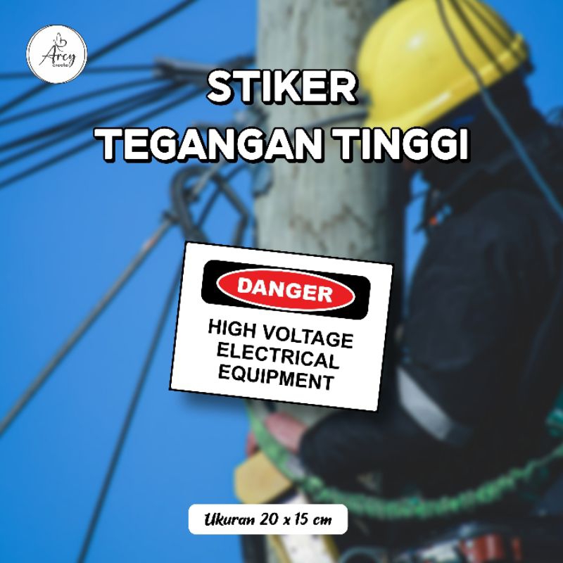 

Stiker Danger High Voltage Voltase Tinggi