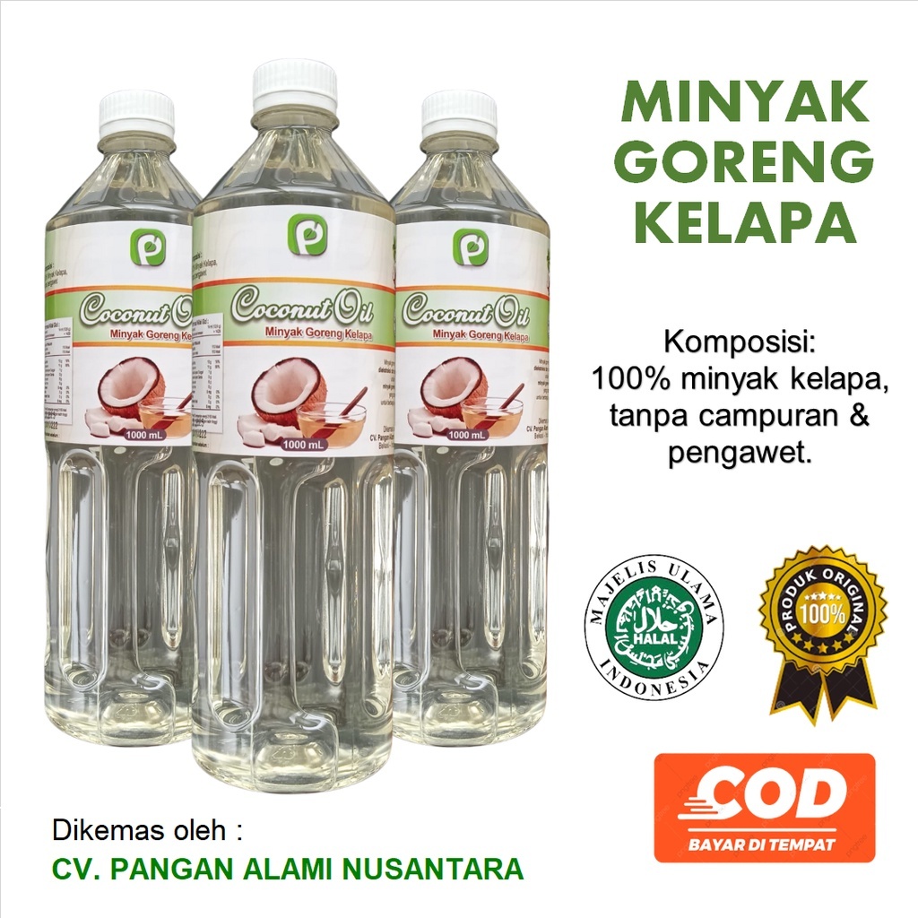 

Minyak Goreng Kelapa ASLI 1 Liter Minyak Klentik Bukan VCO Tanpa Pengawet Proses RBD