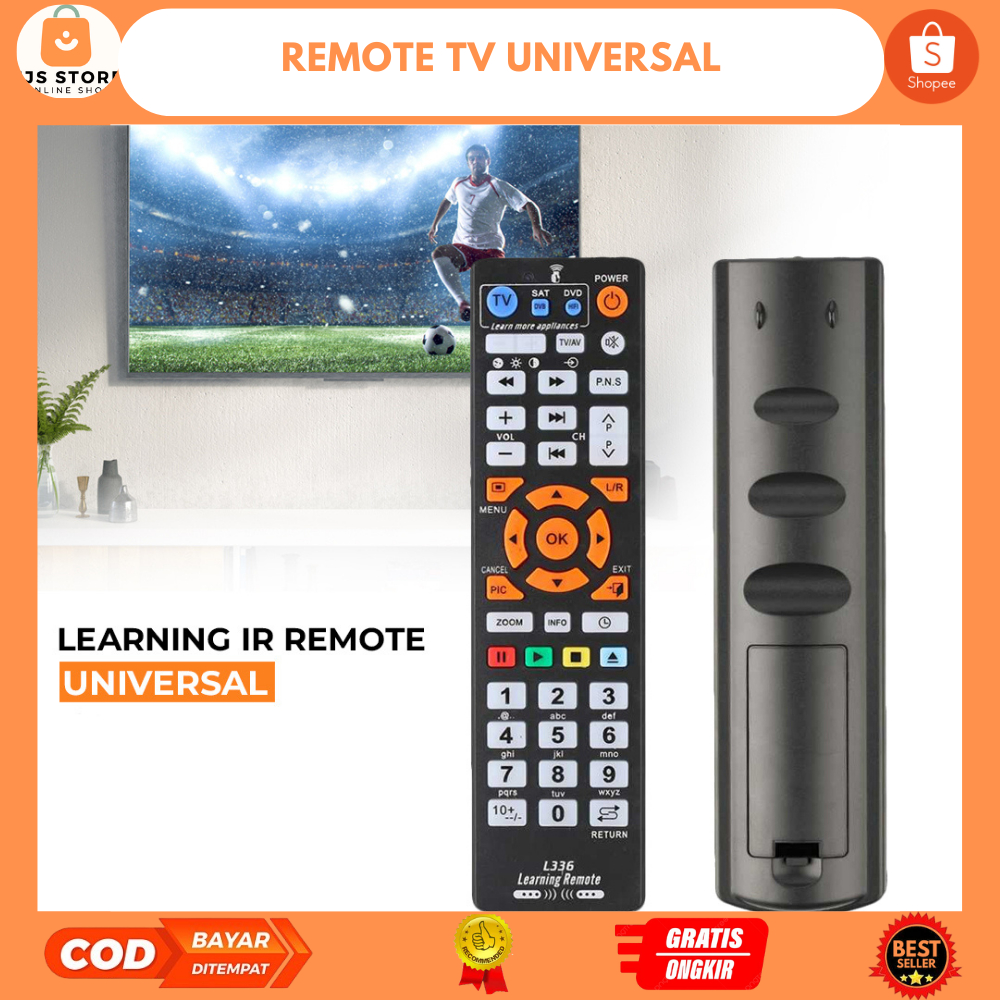 Remote TV Universal / Remot Untuk Segala Merek TV / Universal Learning IR Remote - L336