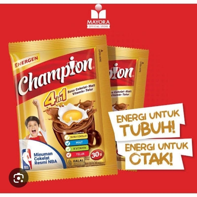 

[1 Sachet ] Champion Energen Susu Coklat 4in1