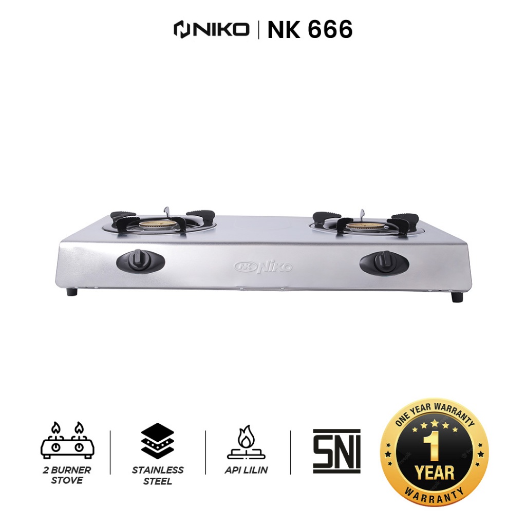 Kompor Gas Niko 2 Tungku Murah Berkualitas