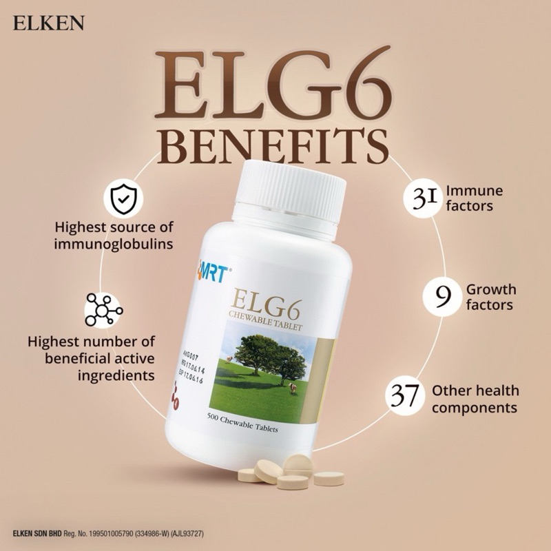 Win IG6/ELG6 Colostrum 500 tablet