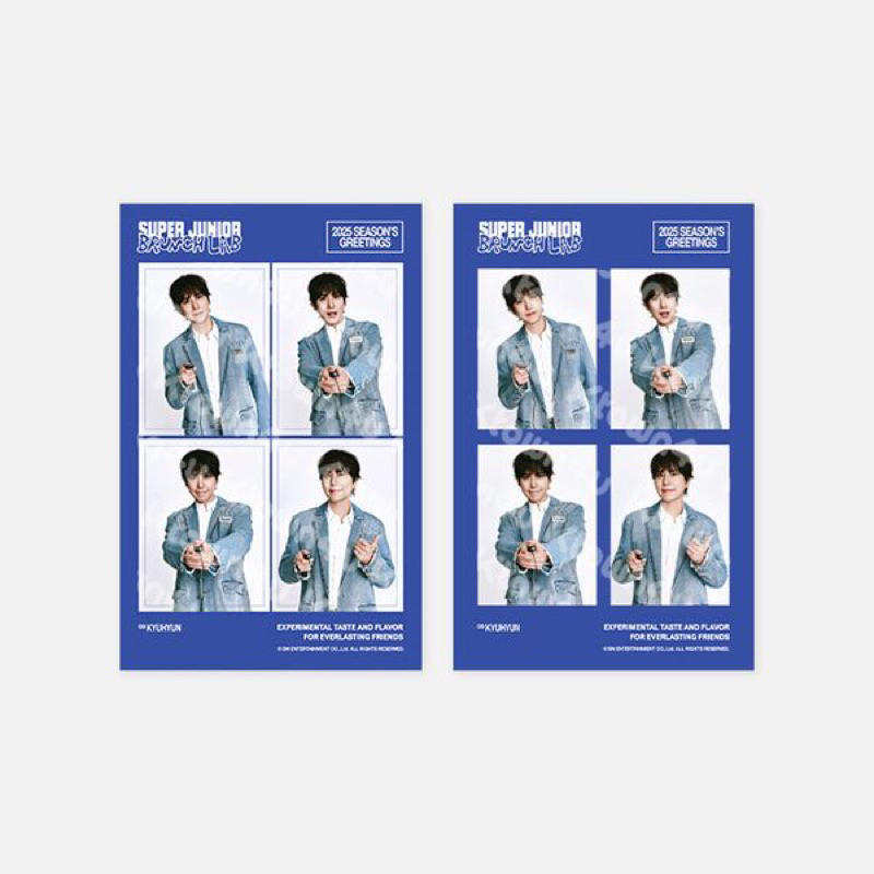 [PRE ORDER] MD 4 CUT PHOTO SET SUPER JUNIOR SEASONS GREETINGS 2025 SG25 LEETEUK HEECHUL YESUNG SHIND