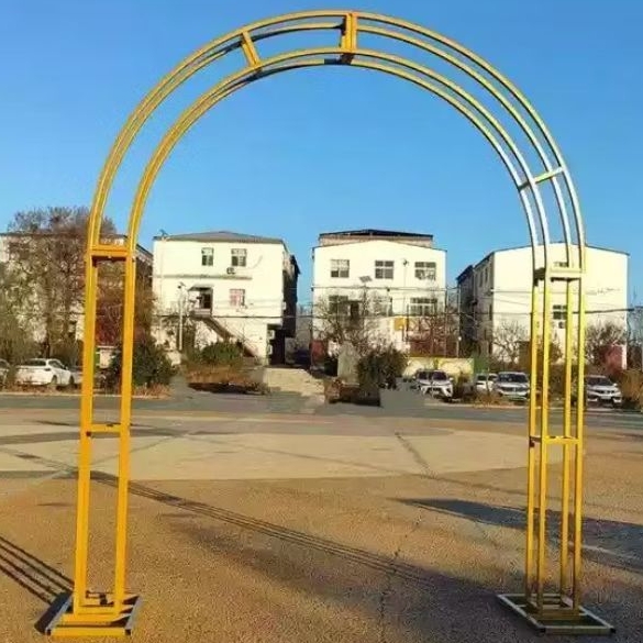 GAPURA PINTU MASUK DEKORASI BESI / GAZEBO JALAN TINGGI 2,5 METER / PERGOLA BESI