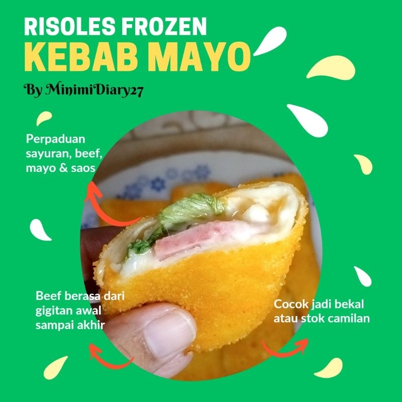 

RISOLES MAYO ||RISOLES KEBAB MAYO FROZEN isi 5 pcs