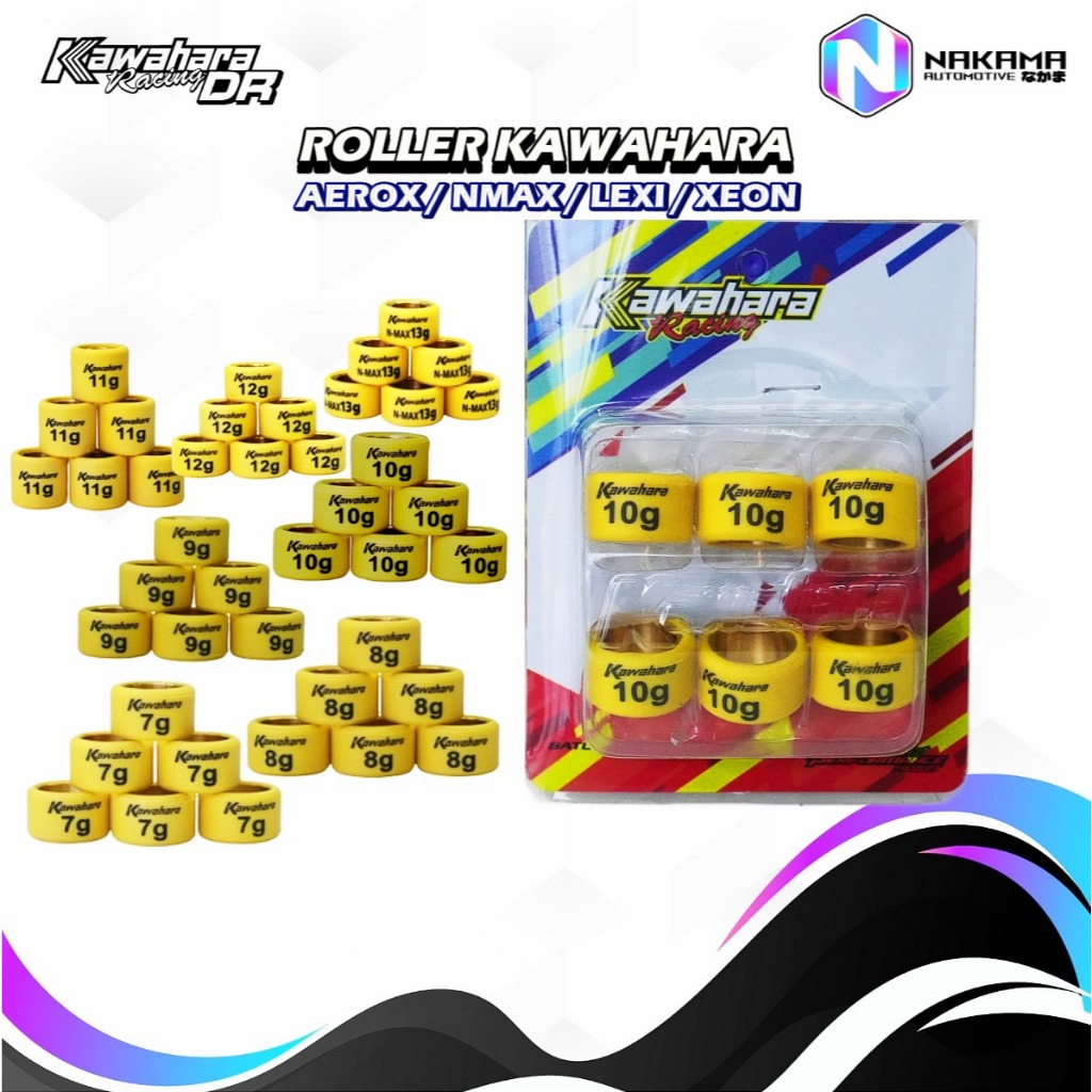 ROLLER KAWAHARA OLD NEW NMAX AEROX CONNECTED VVA 155 LEXI 125 155 7 8 9 10 11 12 13 GRAM