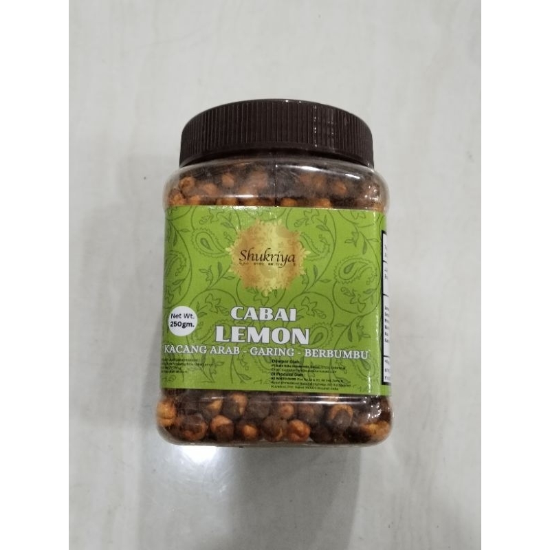 

KACANG ARAB RASA CABAI LEMON dari shukriya 250g EXP 9/9/2025