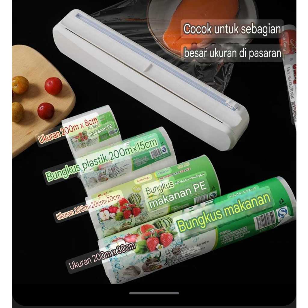 

Plastic Wrap Baking paper Box keeper and cutter / kotak pemotong