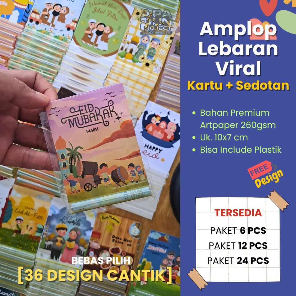 

34 Design Amplop Lebaran Unik Viral dengan Sedotan