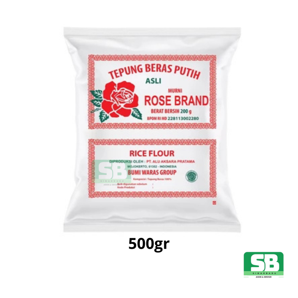 

Rose Brand 500gr - (Ekonomis) Tepung Beras Rose Brand