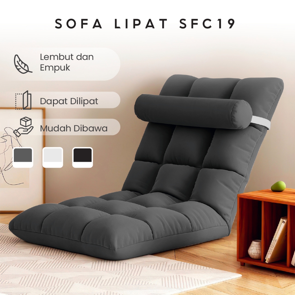 GLAM FASHION - Kursi Lipat Lesehan Sofa Lipat Lantai Minimalis Kursi Ruang Tamu