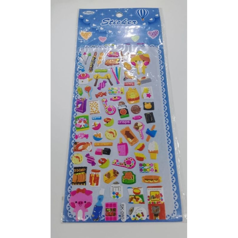 

Sticker Anak Timbul Motif Makanan SK-080