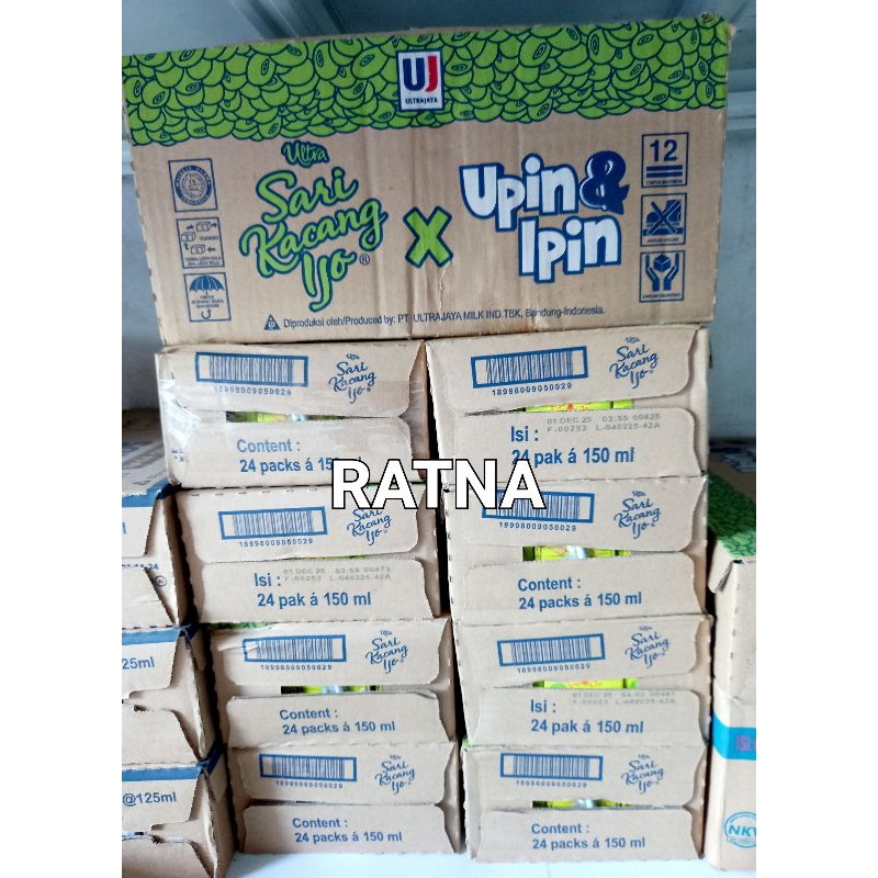 

SARI KACANG IJO / HIJAU 150ml ULTRA JAYA (1 Dus isi 24 Kotak)