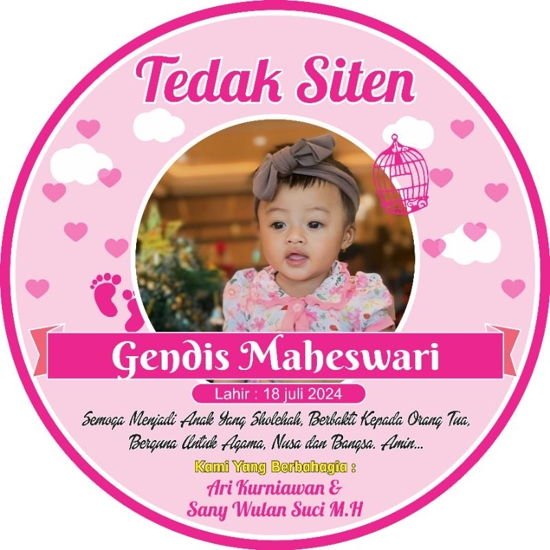 

STIKER TEDAK SITEN/DUNDUNAN, FREE DESIGN DAN CUTTING