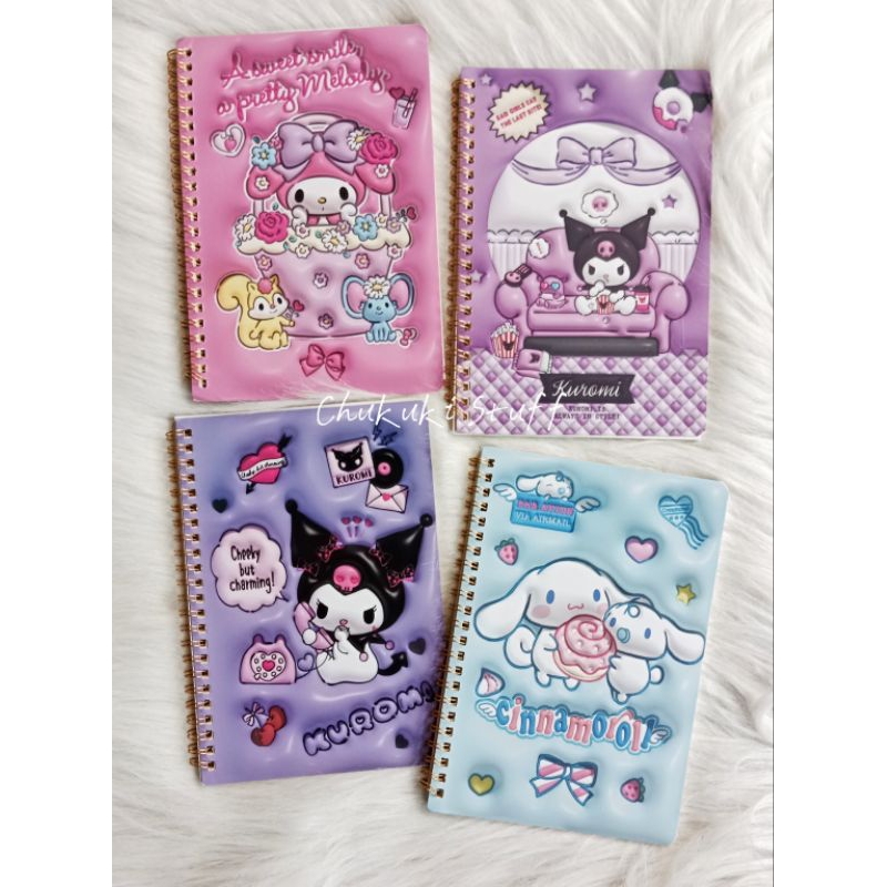 

Notebook ring Sanrioo buku tulis kuromi cinnamoroll melodyy