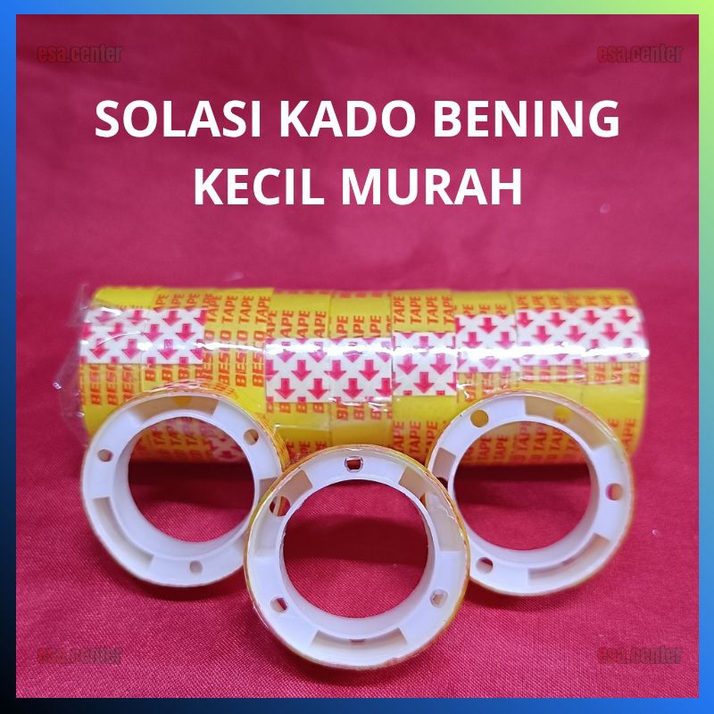 

Termurah Solasi Kado Bening Kecil/ Isolasi Kecil Bening / Solatip Kecil Bening Buku Alat Tulis MURAH KECIL