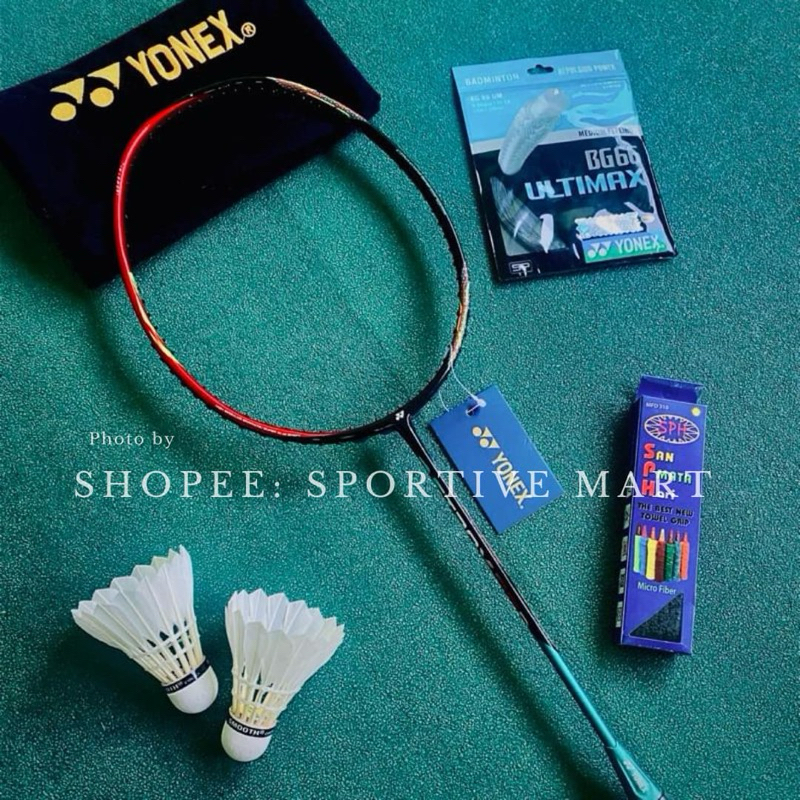 Raket Badminton Astrox88D Grade Ori Super 30 LBS | Siap Pakai FREE Pasang senar BG66 Ultimax, Grip, 