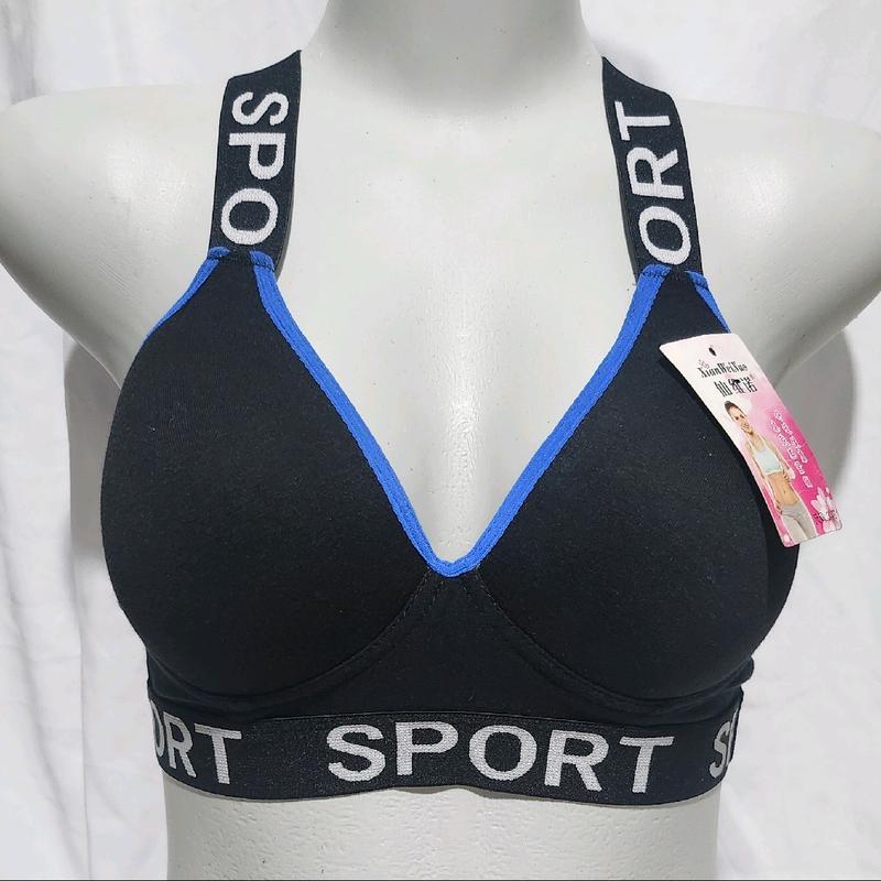 FANGXHITING - [ isi 3pcs random free CD ] SPORT BRA Bra Gym Bra Yoga Bra BH Olahraga Cup B Mdel Tali