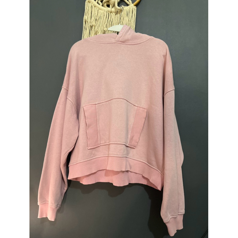 hoodie croptop bershka