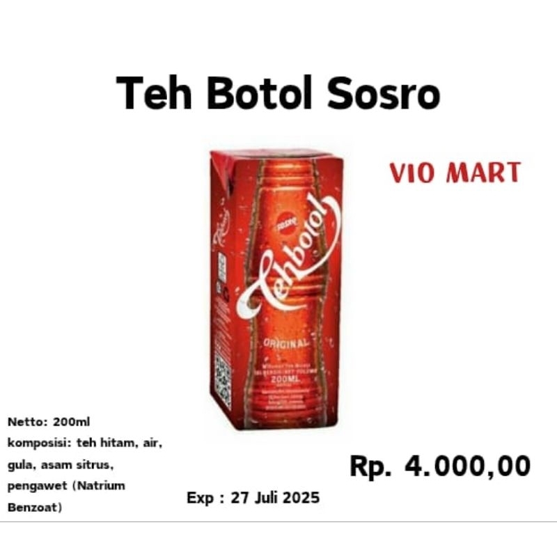 

Teh Botol Sosro