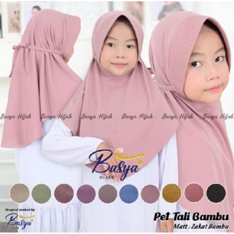 HIJAB INSTAN ANAK BASYA PET TALI BAMBU