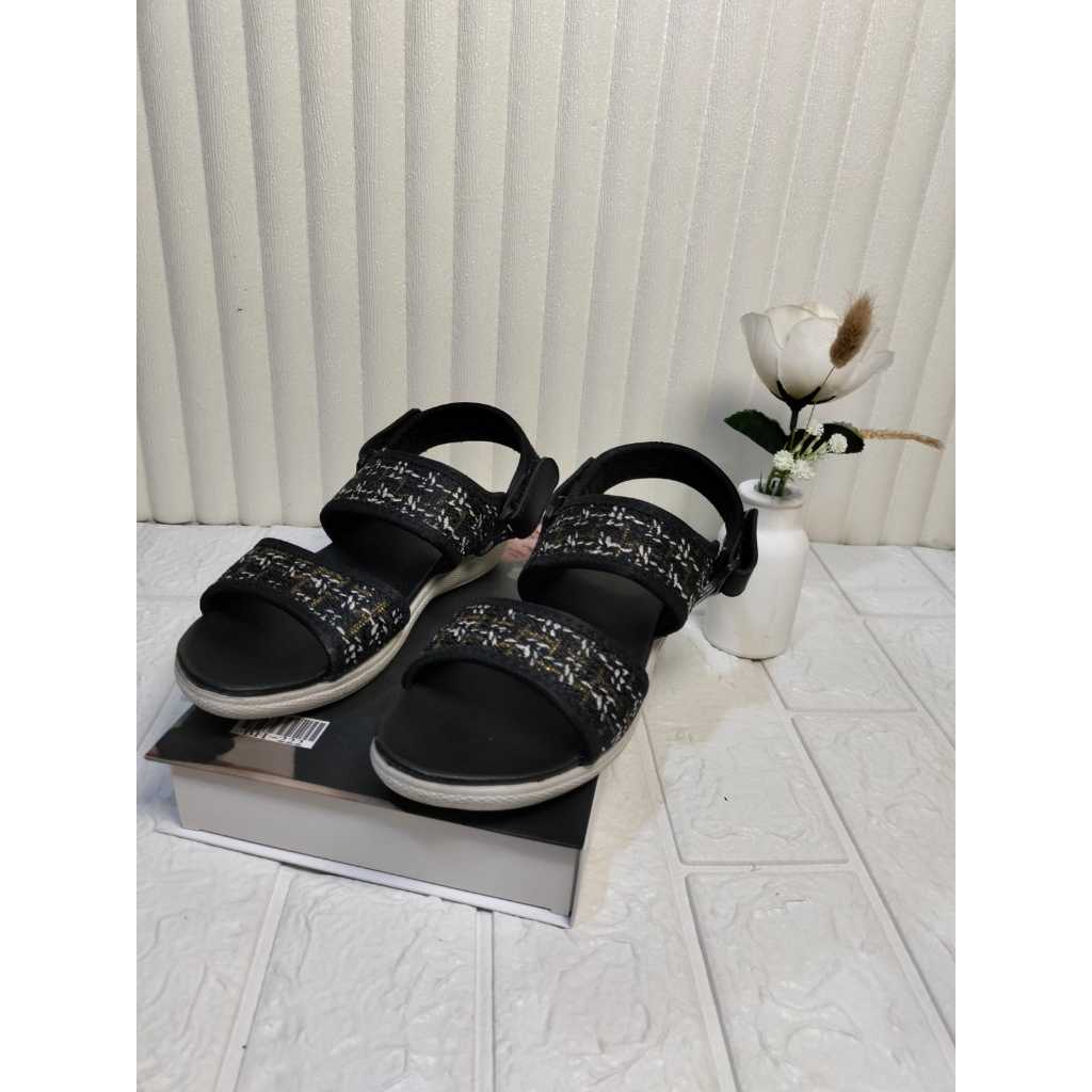 AZZALIA -OLSHOP -SANDAL SLOP LED RAJUT WANITA ANAK -ANAK TERBARU