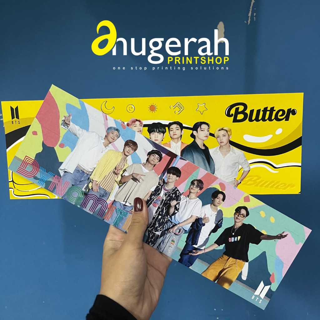 Cetak Hand banner Custom - HandBanner / Cetak Handbanner Slogan Freebies KPOP KONSER Custom 2 sisi