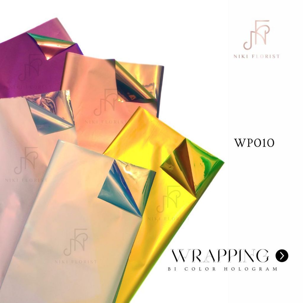 

Wrapping Pper Be Colour Hologram / Aksesoris Handbuket / Perlengkapan Handbuket