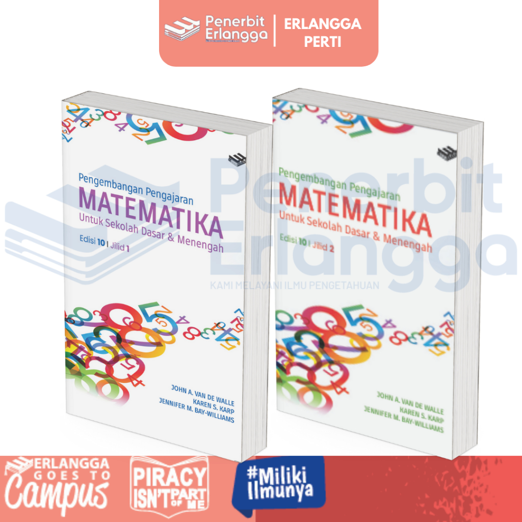 [Erlangga] Buku Referensi Mahasiswa: Pengembangan Pengajaran Matematika Edisi 10 Jilid 1 & 2 - John 