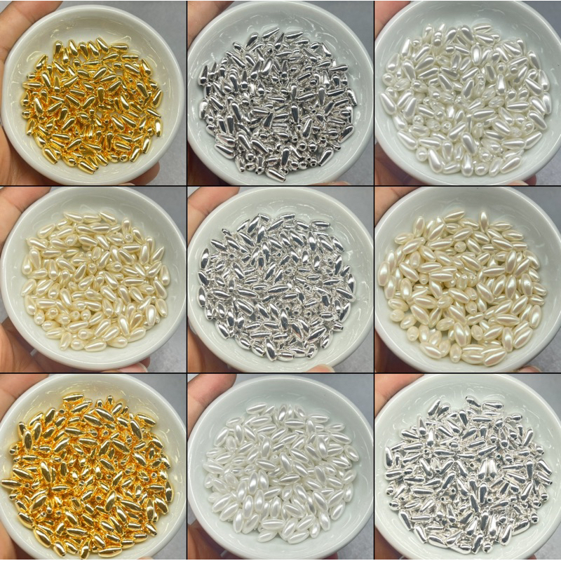 Mutiara jepang model padi dan tetes (harga/kemasan kecil)