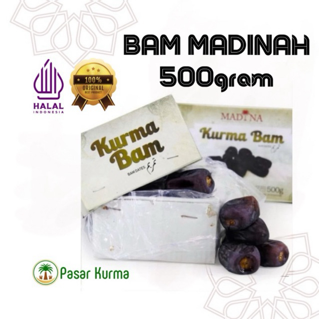 

Kurma Bam Madinah Anggur / Kurma Mazafati 500gram