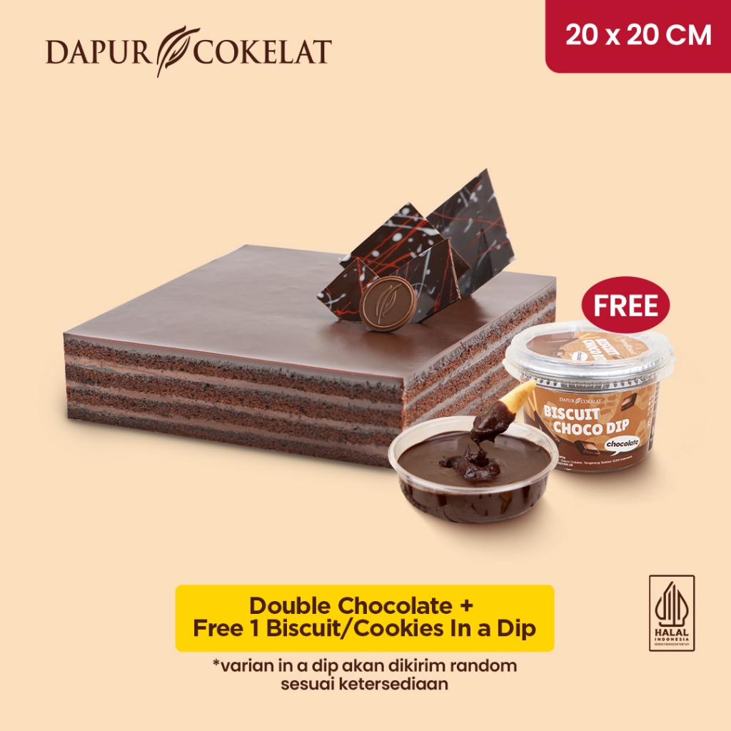 

DAPUR COKELAT - Double Chocolate Cake 20x20 | Kue Ulang Tahun