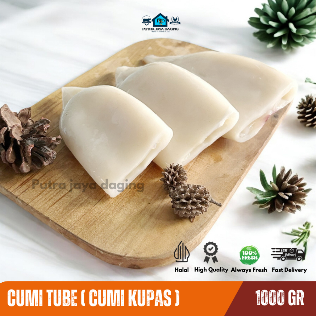 

Cumi Kupas Frozen Squid Tube Calamari Siap Olah