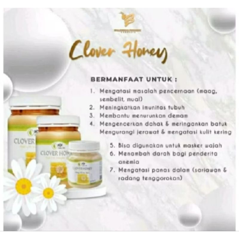 

clover honey 1kg,500gr,250gr exp 2026 segel free sendok kayu