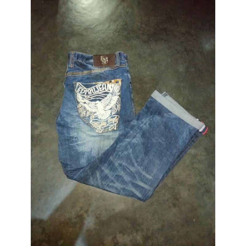 SELAGI ADA Celana Jeans denim Evisu selvege Vintage