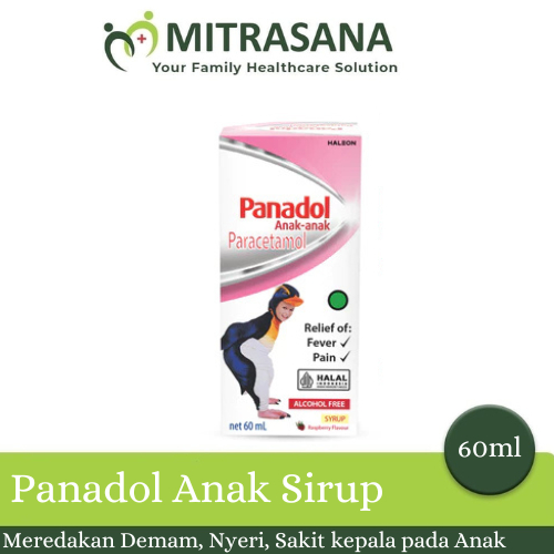 Panadol Syrup Anak 1-6 tahun 60ml | Penurun Demam | Paracetamol
