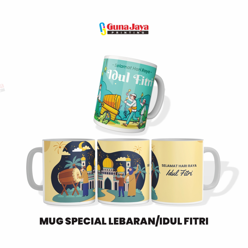 GELAS MUG CUSTOM FOTO/ EDISI LEBARAN/IDUL FITRI  2025