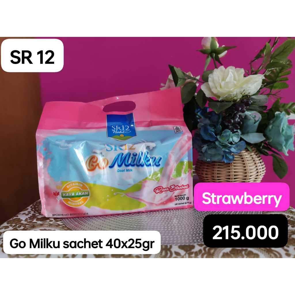 

SR 12 Go Milku Sachet 40 x 25 gr Kaya Akan Vitamin dan Mineral