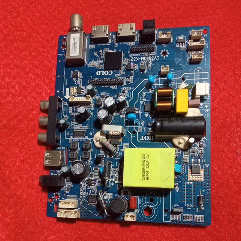 MB POLYTRON PLD24V123D / MESIN TV MAINBOARD MOBO TV POLYTRON PLD 24V123 D