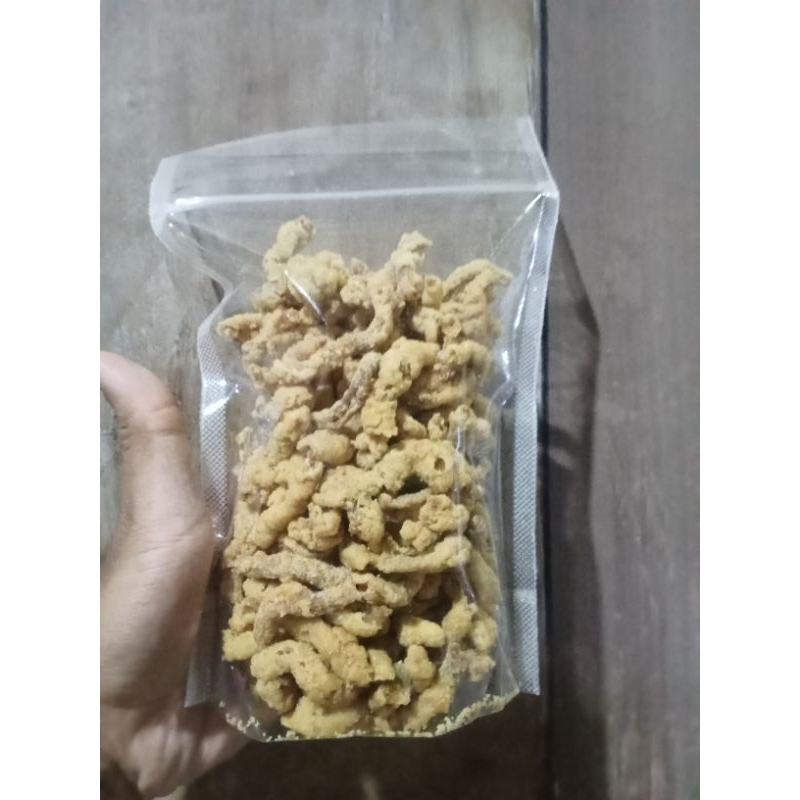 

keripik usus gurih enak