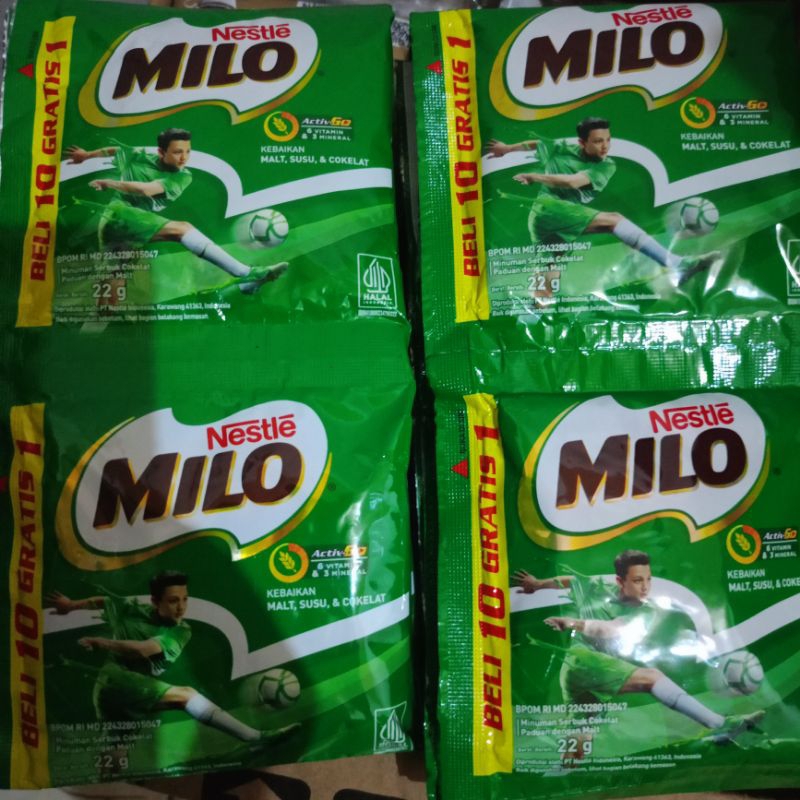 

Milo Kemasan Bonus Minuman Cokelat Rencengan Isi 11pcs