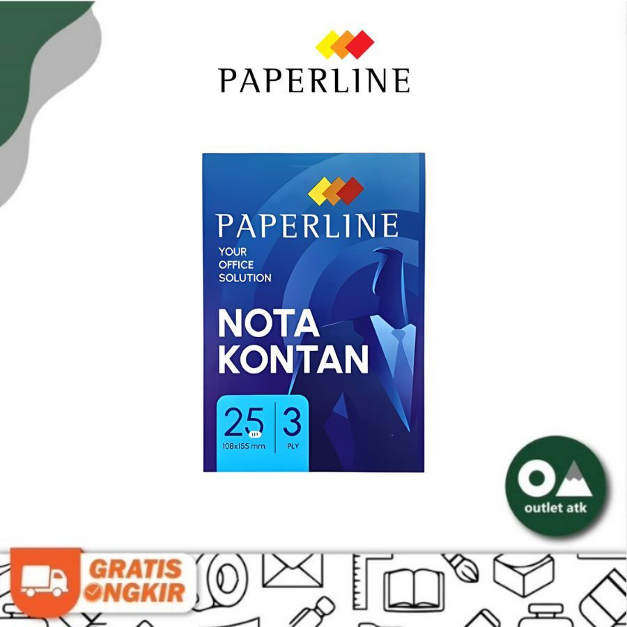 

Nota Kontan Kecil 3 Ply Paperline isi 10 Buku per Pack